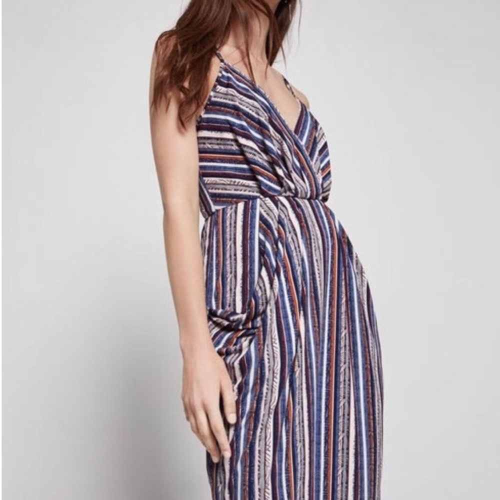 Bcbg Generation Bcbgeneration V Neck Striped Midi… - image 5